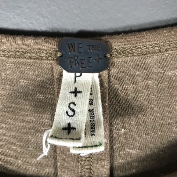 We The Free Tambourine Tee Flax Jersey Tops - Picture 5 of 9